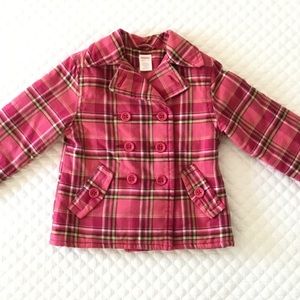 Gymboree Pink Plaid Jacket, Size 3-4